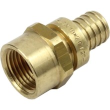 Соединитель KAN-therm Push латунный с внутренней резьбой, 18х2 G1/2