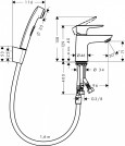 Смеситель для раковины Hansgrohe Talis E 71729000