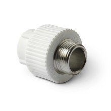 Муфта полипропиленовая комбинированная PRO AQUA PP-R НР белая (25-3/4), арт.PA23014P