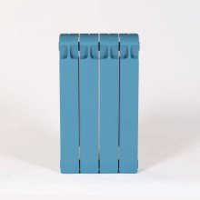 Биметаллический секционный радиатор отопления Rifar Monolit 500 / 4 секции Голубой
