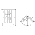 Душевая кабина Timo Standart T-6680 Silver (80*80*220)