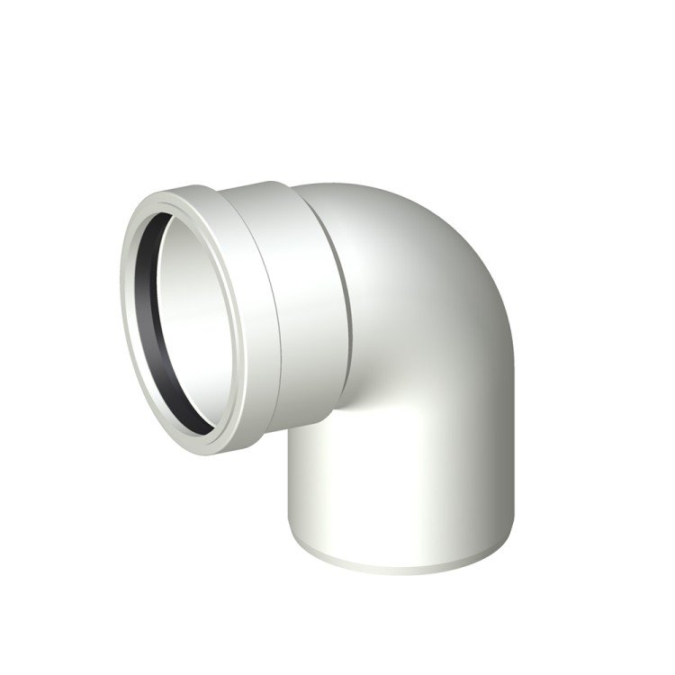 Отвод POLOPLAST POLO-KAL 3S PKSB DN90 87,5 гр.