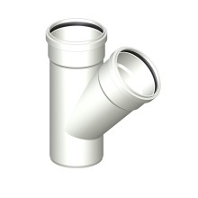 Тройник POLOPLAST POLO-KAL 3S PKSA DN160/160 45 гр.