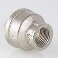 Муфта VALTEC переходная 1 1/2х1 дюйма ВР, никелированная латунь