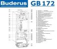 Настенный газовый конденсационный котел отопления одноконтурный Buderus logamax GB172-42 i
