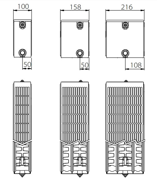 Стальной панельный радиатор отопления с боковым подключением Stelrad Compact 22 02 09