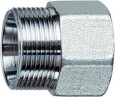 Переходник FAR 1 - M 24x19 внутренняя-наружная резьба, никелированная латунь