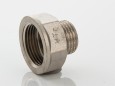 Переходник VALTEC 1/2 х 3/8 внутренняя-наружная резьба, никелированная латунь