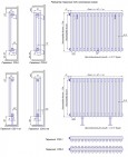 Стальной трубчатый радиатор отопления КЗТО Гармония С25 1, однотрубный, 1000 23 секции