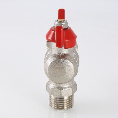 Кран шаровой VALTEC угловой с накидной гайкой и наружной резьбой 3/4 x 3/4