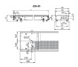 Внутрипольный конвектор с вентилятором Techno KVZV 250-85-1500
