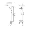Душевая колонна Dorff Logic D0703000SS