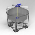 Емкость ЭкоПром ФМ 3000 литров в обрешетке с лопастной мешалкой