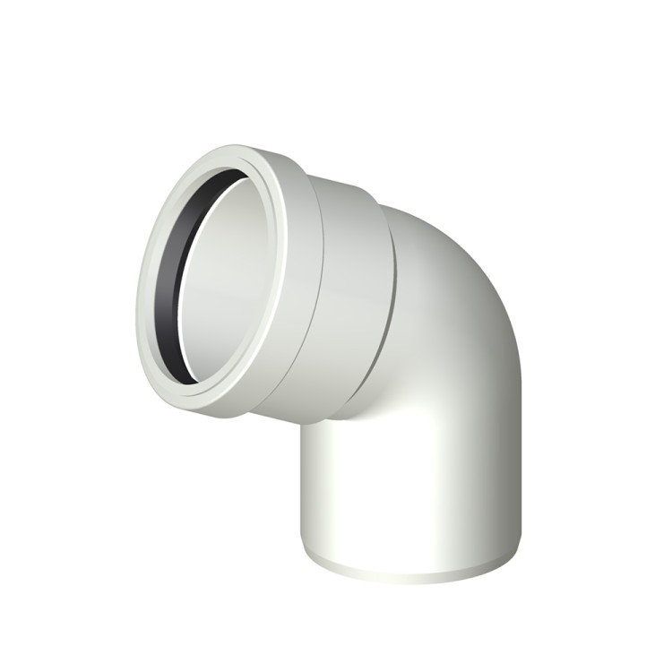 Отвод POLOPLAST POLO-KAL 3S PKSB DN75 67,5 гр.