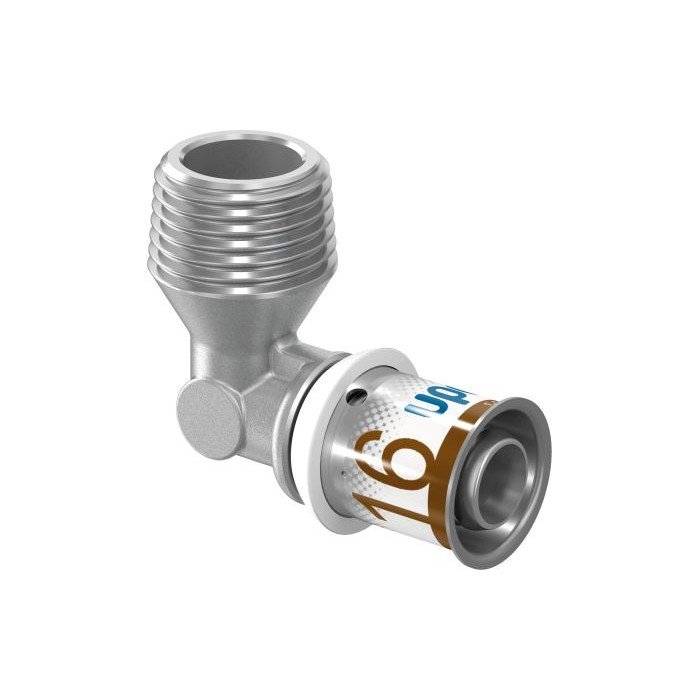 Угольник Uponor S-PRESS PLUS с наружной резьбой 16-R1/2 НР 20И