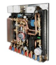 Квартирная станция VALTEC с функцией приготовления ГВ (с рециркуляцией), теплосчётчик 1,5 куб.м/час.