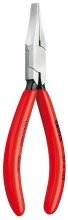 Плоскогубцы KNIPEX захватные прецизионные, плоские щирокие губки, 125 мм, чёрные, 1К ручки